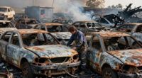 8,600-Acre Wildfire Decimates Massive Idaho Salvage Yard With 8,000 Cars