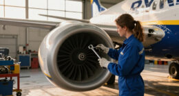 Boeing 737 Ryanair Engine Damage