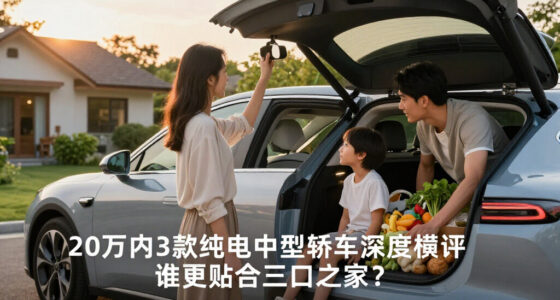 20万内3款纯电中型轿车深度横评：谁更贴合三口之家？ - 网通社